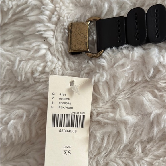 NWT Anthro Black and Gold Women\'s Belt